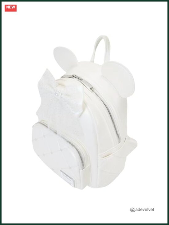 Loungefly Disney Minnie Mouse Iridescent Wedding Mini Backpack Faux Leather main image 3